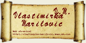 Vlastimirka Marilović vizit kartica